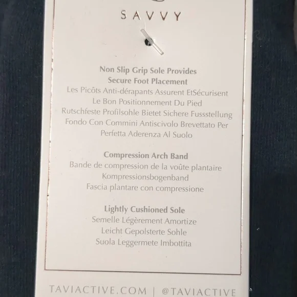 Tavi club pilates grip savvy Lot Of  3 socks evergreen challenge W Sz M NWT - Picture 5 of 7